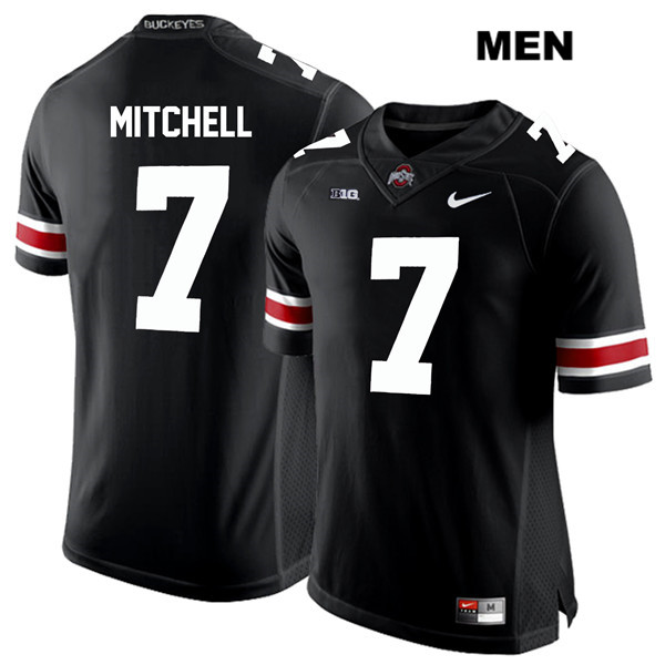 Ohio State Buckeyes Men's Teradja Mitchell #7 White Number Black Authentic Nike College NCAA Stitched Football Jersey MP19A80JN